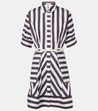 Rebecca Vallance Pippa striped cotton minidress