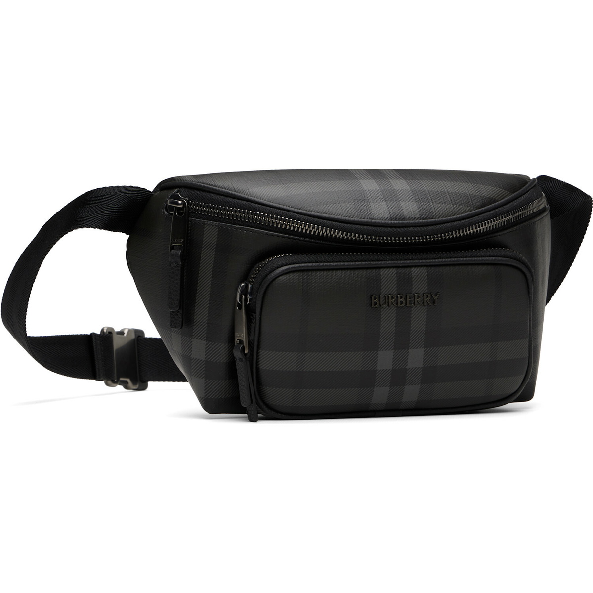 Burberry Gray City Check Belt Bag