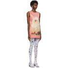 Ashley Williams Pink and Off-White Kitten A-Line Dress