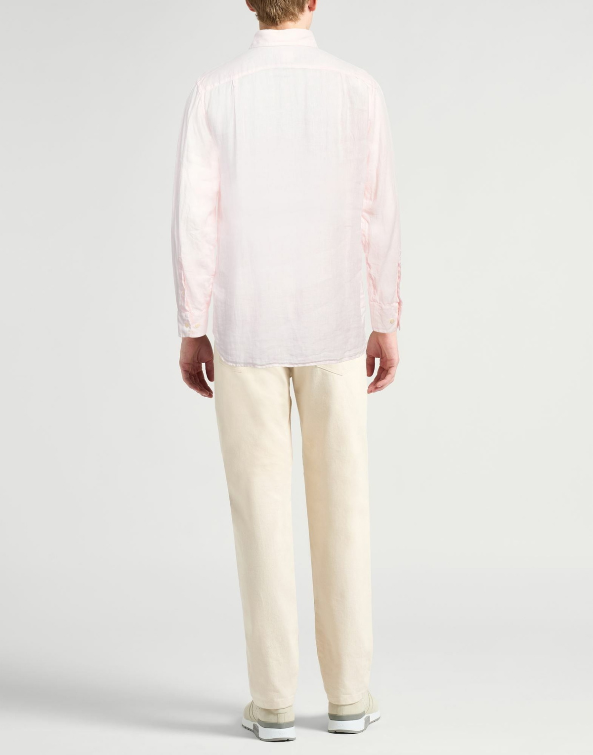 120% Lino Mens Shirt Light in Pink