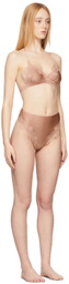 Oséree Pink High Waisted Travaillé Bikini