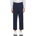 Studio Nicholson Navy Jefferson Trousers