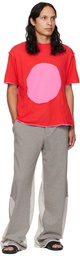 Edward Cuming SSENSE Exclusive Red & Pink Circle Window T-Shirt