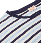 Armor Lux - Héritage Striped Cotton and Linen-Blend T-Shirt - Navy