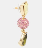 Oscar de la Renta Crystal-embellished drop earrings