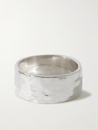 Bleue Burnham - The Permanent Hammered Recycled Sterling Silver Ring - Silver