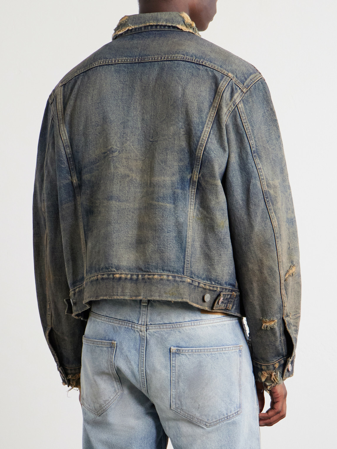 Enfants Riches Déprimés - Type 3 Distressed Denim Jacket - Blue