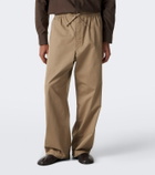 Lemaire Cotton twill wide-leg pants