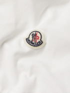 Moncler - Logo-Appliquéd Striped Stretch-Cotton Jersey T-Shirt - White