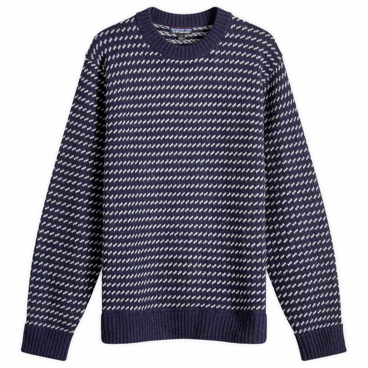 Patagonia Men's Recycled Wool Crew Knit in Classic Navy