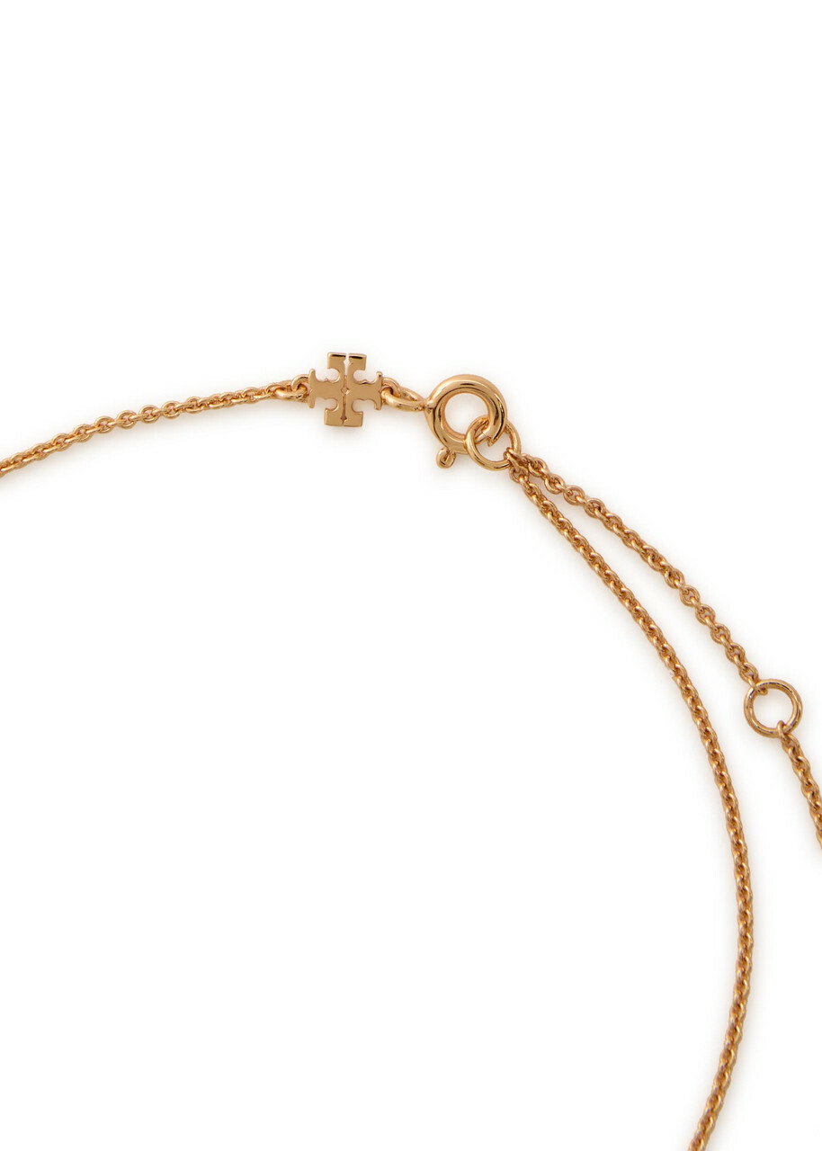 Tory Burch Icon Pavé 18kt Gold-plated Necklace - One Size