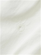 SMR Days - Embroidered Cotton-Poplin Shirt - White