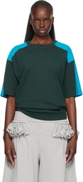 Dries Van Noten Green & Blue Loose Fit T-shirt