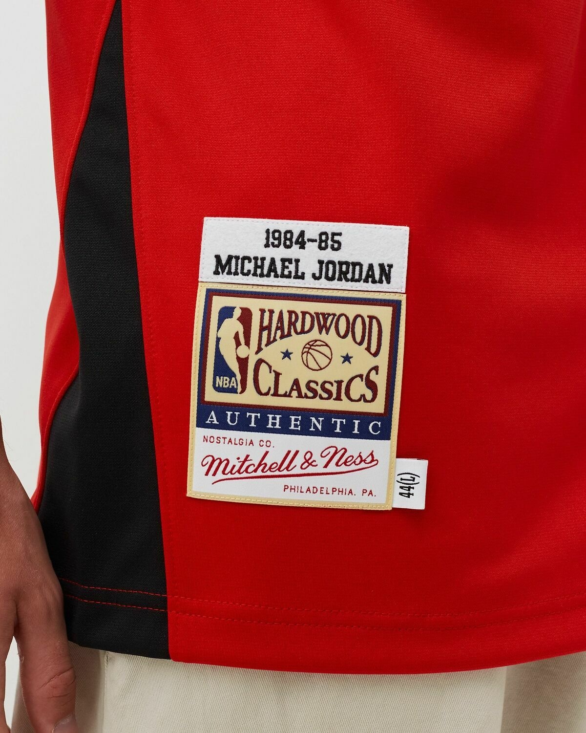 Mitchell & Ness Nba Authentic Shooting Shirt Chicago Bulls 1984 85 Michael Jordan Red - Mens - Shortsleeves