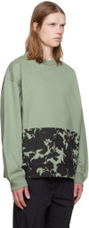 Dries Van Noten Green Floral Sweatshirt