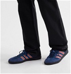 adidas Consortium - SPEZIAL Manchester 89 Leather-Trimmed Suede Sneakers - Blue