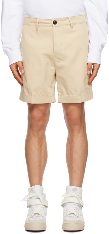 Photo: AMI Paris Beige Rolled Shorts