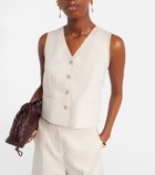Max Mara Calibri cable-knit linen vest