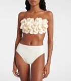 Karla Colletto Floral bandeau bikini top