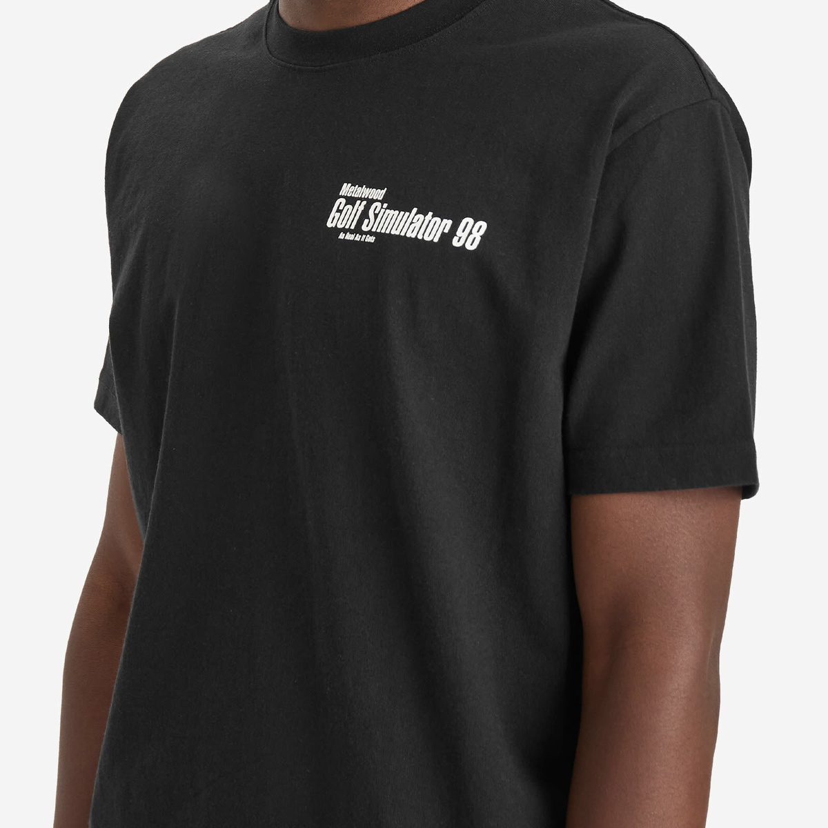 Metalwood Studio Men's Simulator 98 T-Shirt in Black