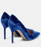 Manolo Blahnik BB 105 velvet pumps