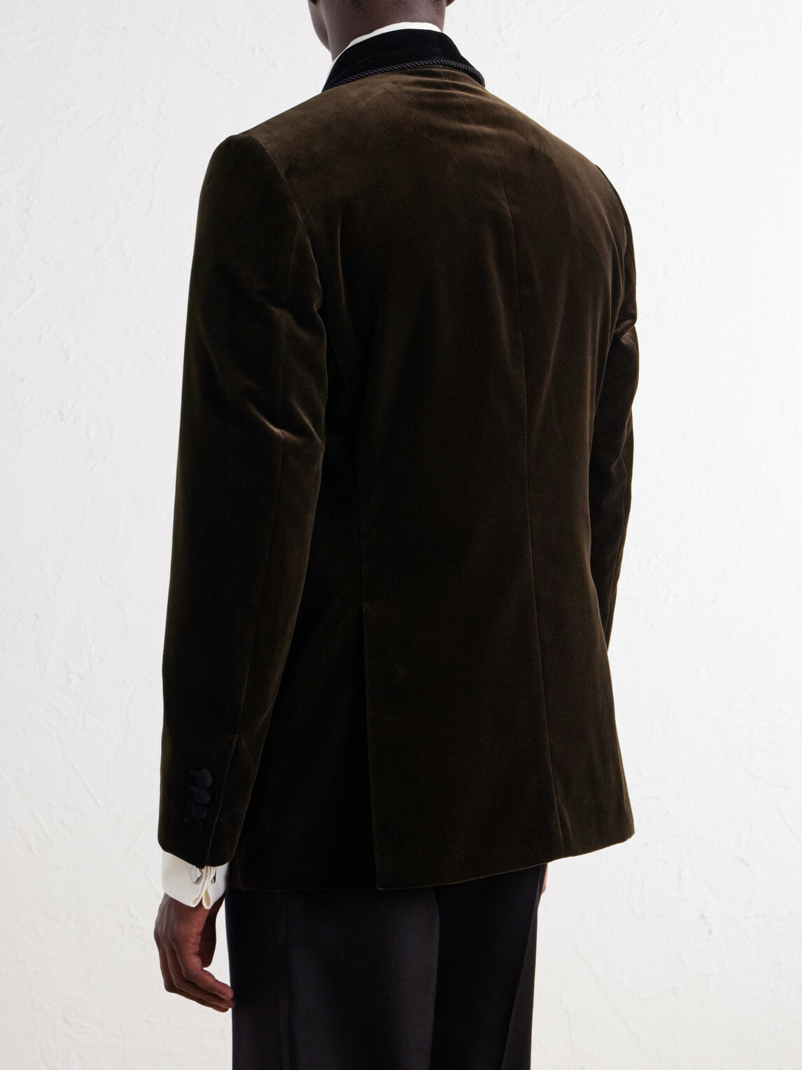 Favourbrook - Mayfair Shawl-Collar Cotton-Velvet Tuxedo Jacket - Green