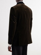 Favourbrook - Mayfair Shawl-Collar Cotton-Velvet Tuxedo Jacket - Green