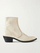 Enfants Riches Déprimés - Kansas Embroidered Leather Chelsea Boots - Neutrals