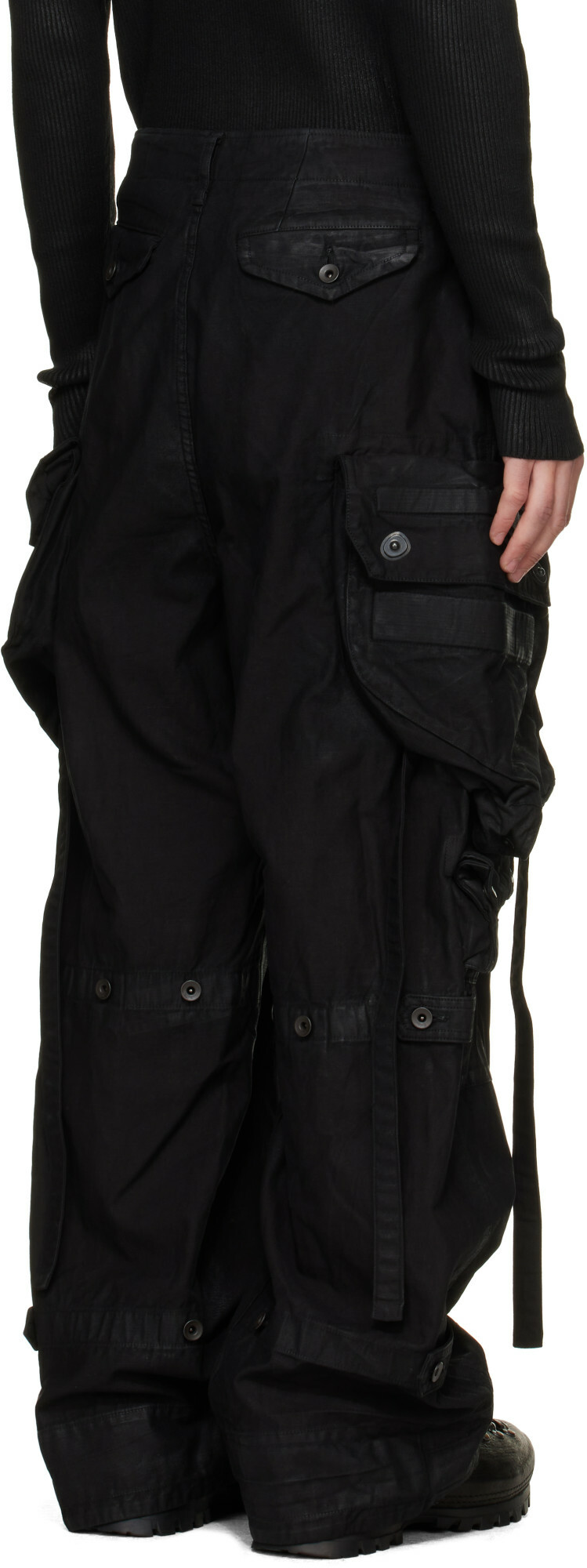 Julius Black Gas Mask Pants