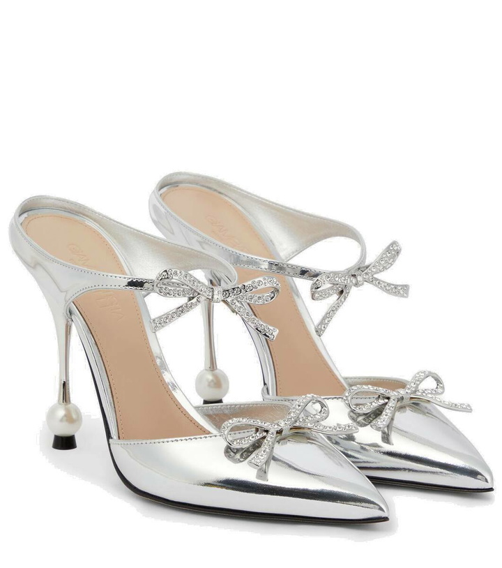 Photo: Giambattista Valli Embellished leather mules