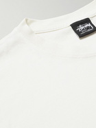 Stussy - Logo-Print Cotton-Jersey T-Shirt - White