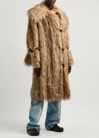 BY Malene Birger Graca Panelled Faux fur Coat Beige