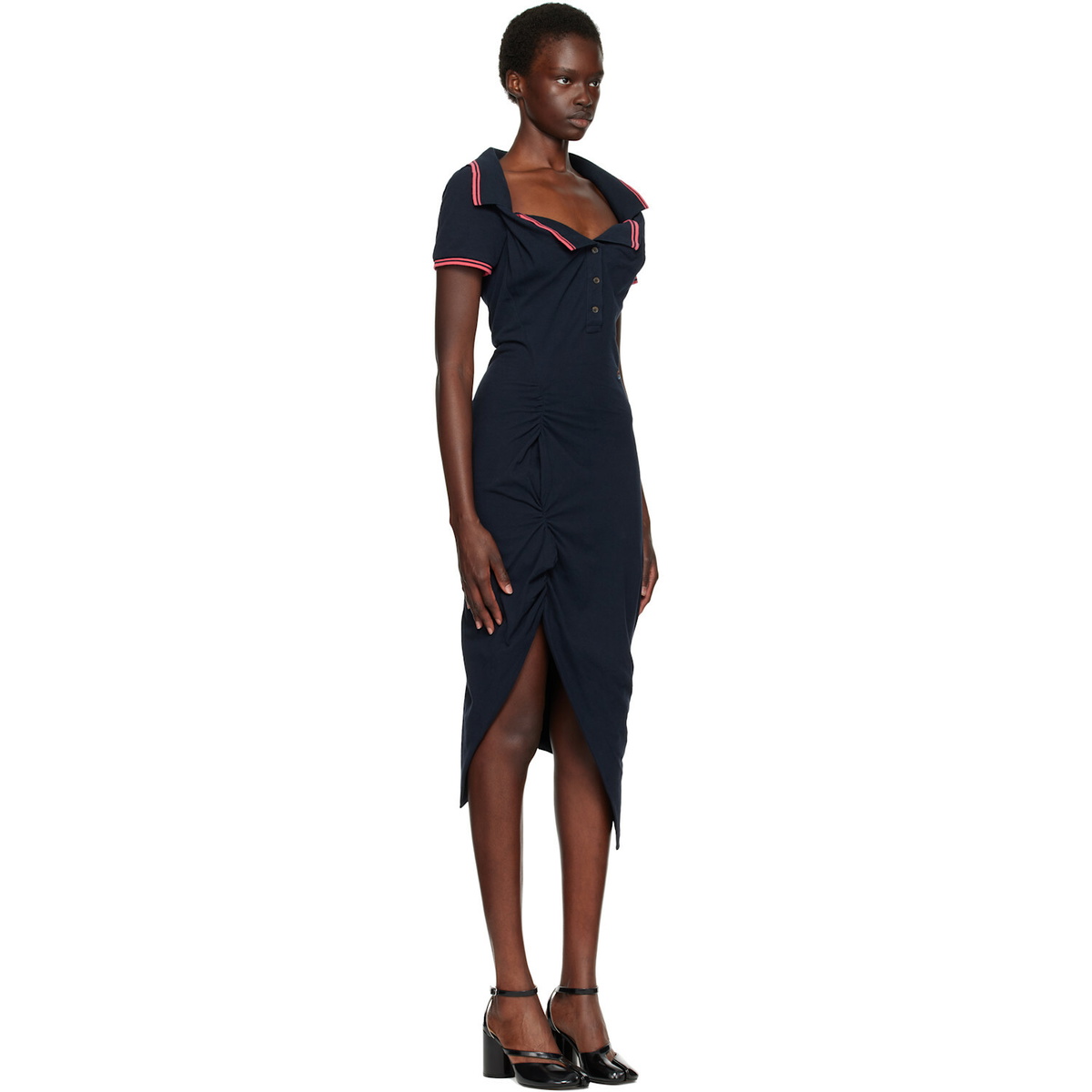 Vivienne Westwood Black Long Monday Pulling Midi Dress