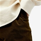 Sunspel Men's Cellular Cord Trouser in Dark Olive