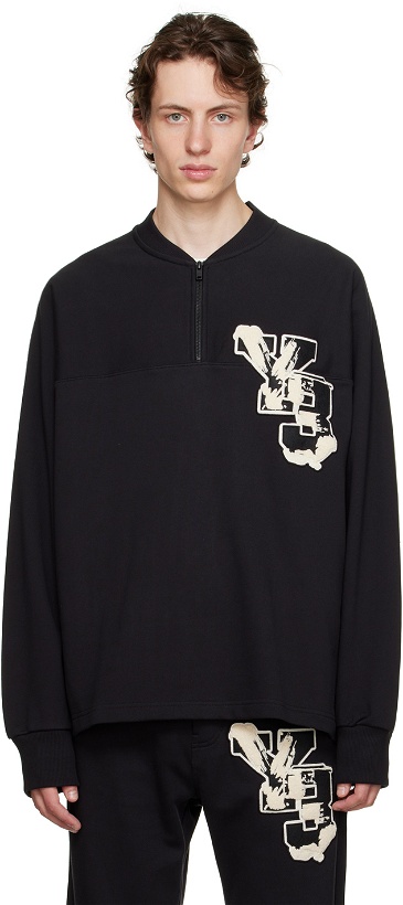 Photo: Y-3 Black Graphic Sweatshirt