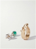 Pearls Before Swine - Keogh 14-Karat Yellow and White Gold Emerald Earrings