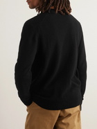 Maison Kitsuné - Logo-Appliquéd Wool Cardigan - Black