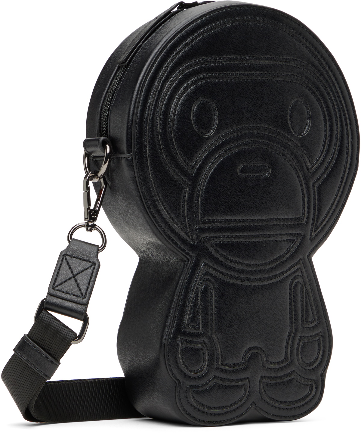 BAPE Black Baby Milo PU Leather Bag