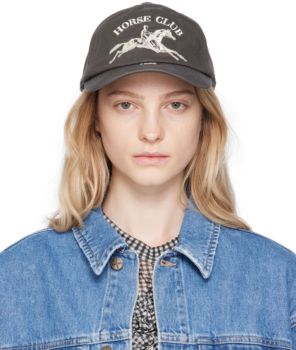 Kijun Gray 'Horse Club' Cap Kijun