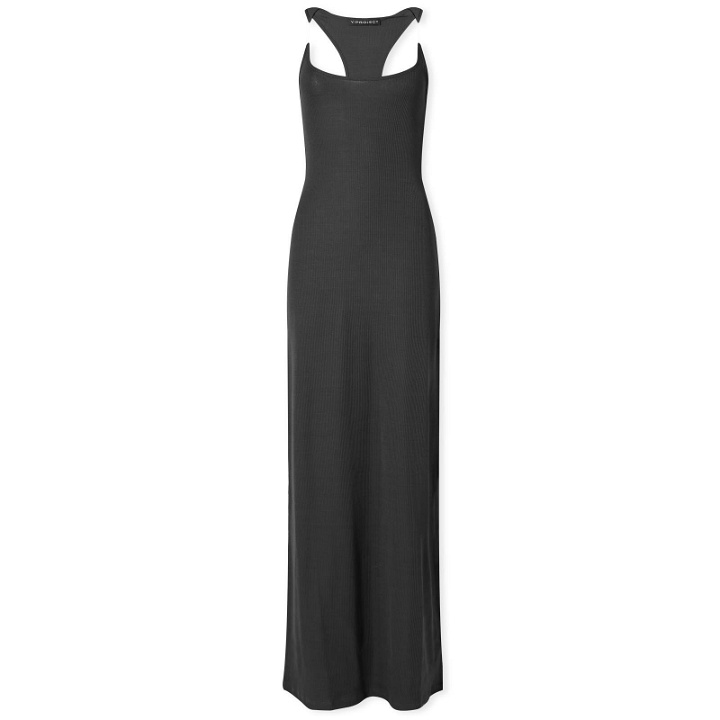 Photo: Y/Project Women's Invisible Strap Dress in Vintage Black
