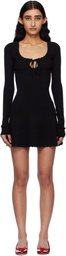 GUIZIO Black Evelyne Minidress