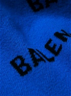 Balenciaga - Logo-Jacquard Wool-Blend Scarf