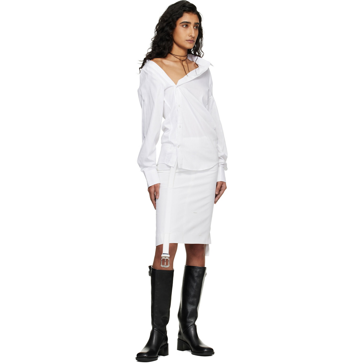 HODAKOVA White Asymmetric Shirt