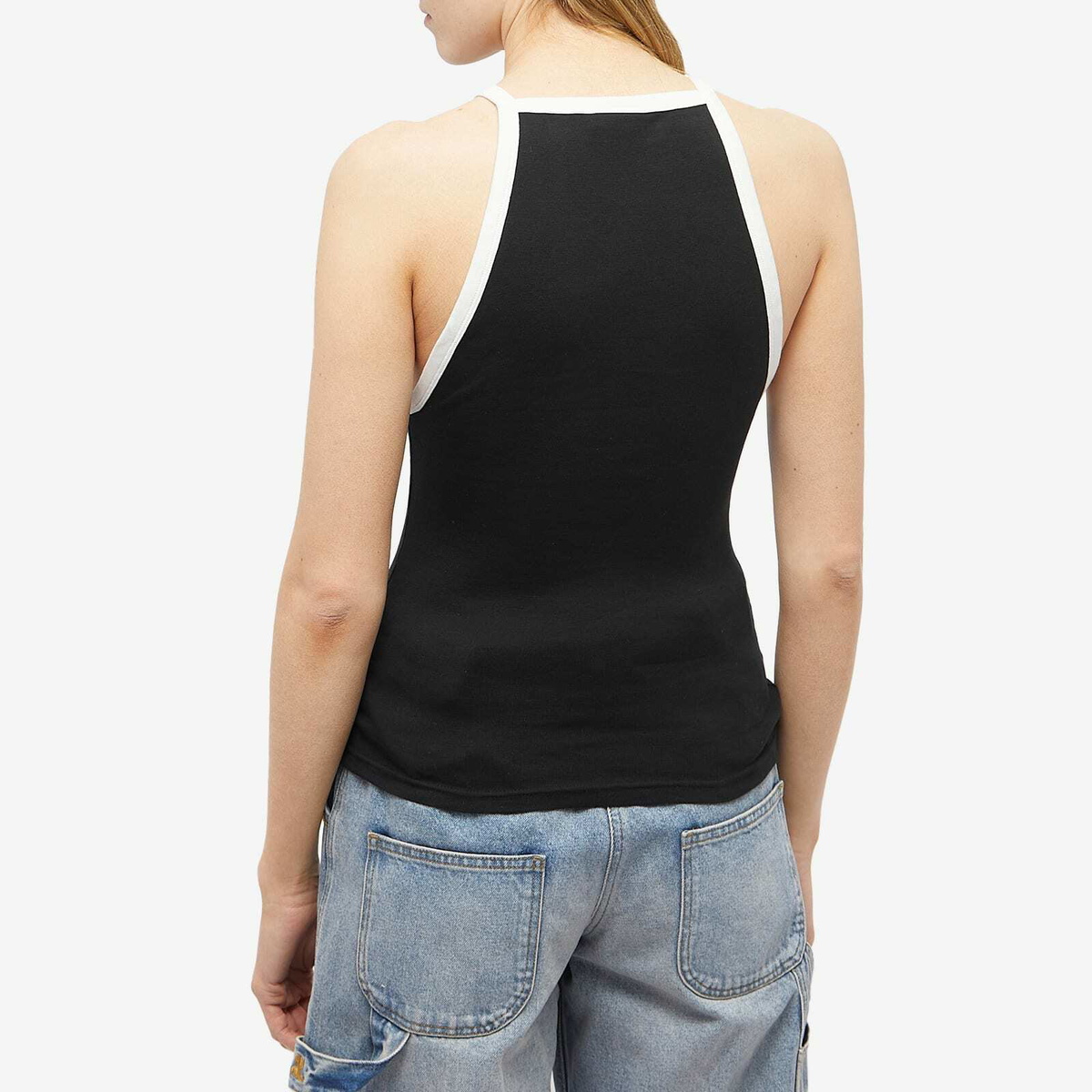 Courreges Women's Courrèges Light Ribs Contrast Tank Top in