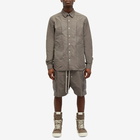 Rick Owens Men's Fogpocket Technical Outershirt in Dust