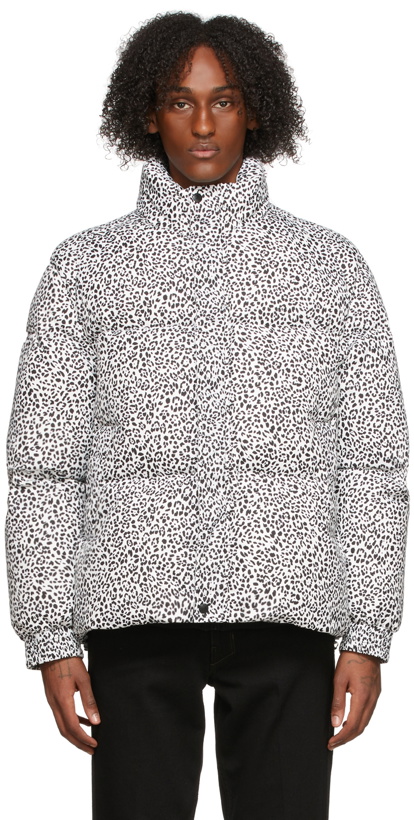 Photo: Valentino White & Black Down Leopard Pattern Jacket