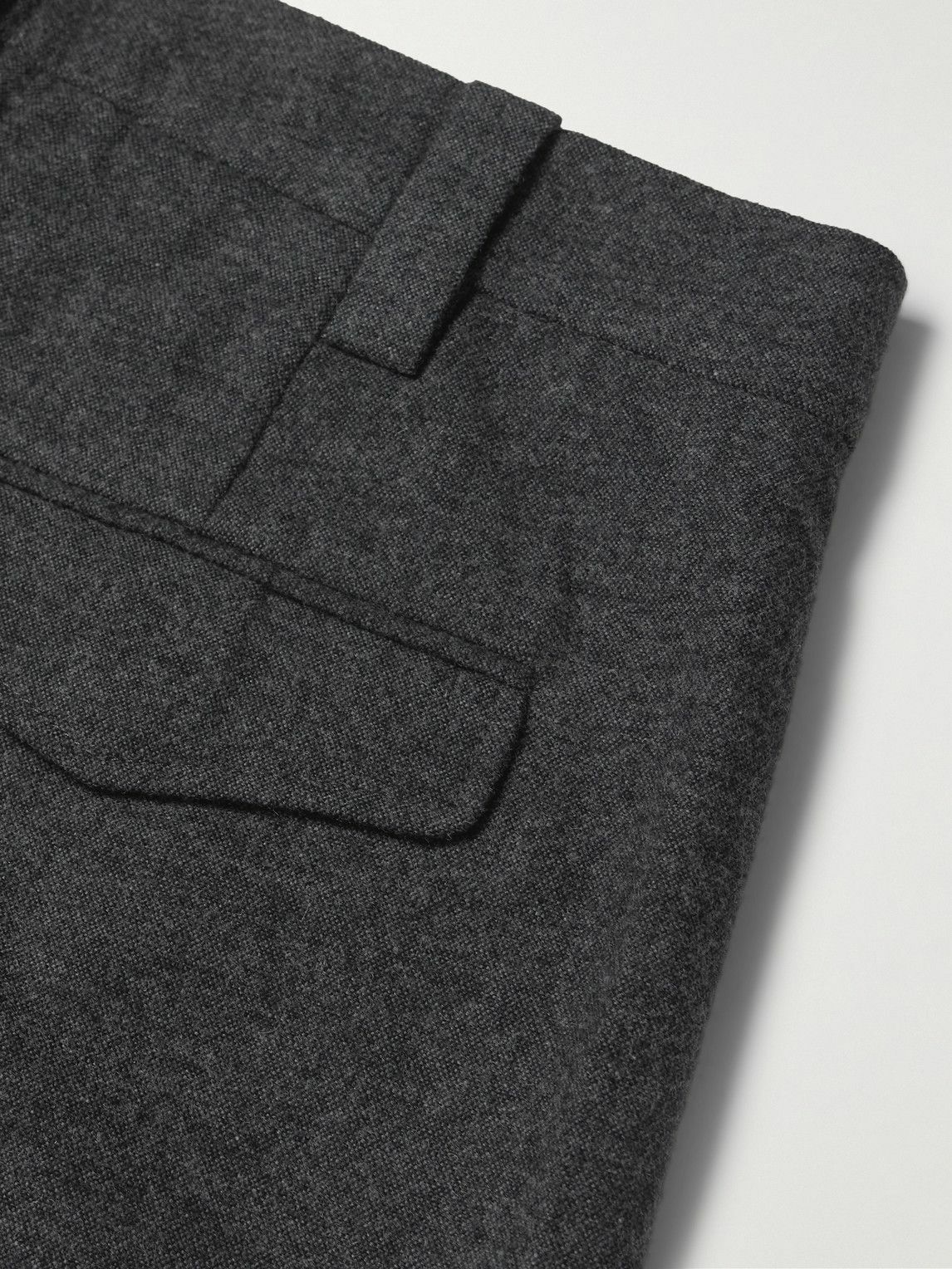 A.P.C. - Renato Tapered Pleated Wool-Blend Trousers - Gray
