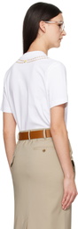 Moschino White 'Moschino' Breakfast T-shirt