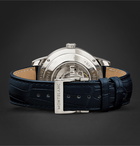 Montblanc - Heritage Spirit Orbis Terrarum LATIN UNICEF 41mm Stainless Steel and Alligator Watch, Ref. No. 116533 - Blue