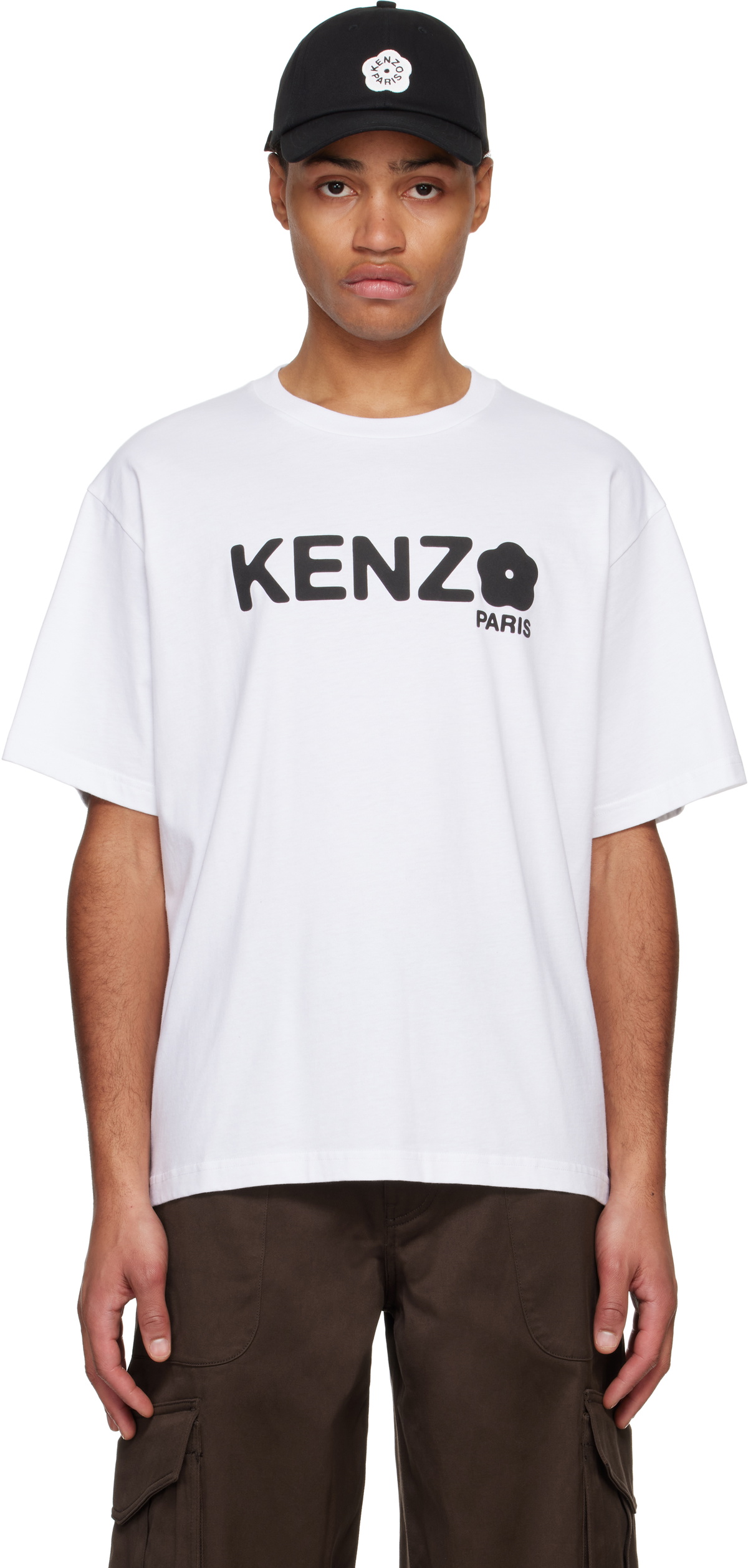 Kenzo White Kenzo Paris Oversize Boke Flower 2.0 T-shirt Kenzo